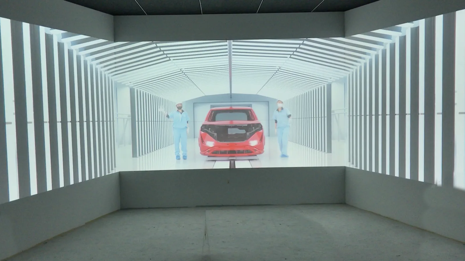 日産自動車 栃木工場 イマーシブ塗装シアター映像演出